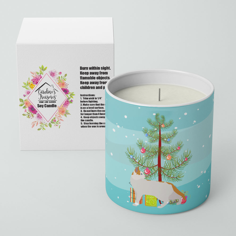 Arabian Mau Cat Christmas Decorative Soy Candle Nature Soy Wax Essential Oil Home Decor Ideal for Bedroom Kitchen Bath Office Gift, 10 oz