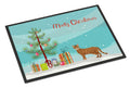 Cheetoh Cat Christmas Doormat Indoor Outdoor 24H X 36W Front Door Mat Rugs for Entryway, Non Slip Washable Low Pile,
