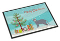 Don Sphynx Cat Christmas Doormat Indoor Outdoor 18H X 27W Front Door Mat Rugs for Entryway, Non Slip Washable