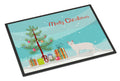 Khao Manee Cat Christmas Doormat Indoor Outdoor 18H X 27W Front Door Mat Rugs for Entryway, Non Slip Washable