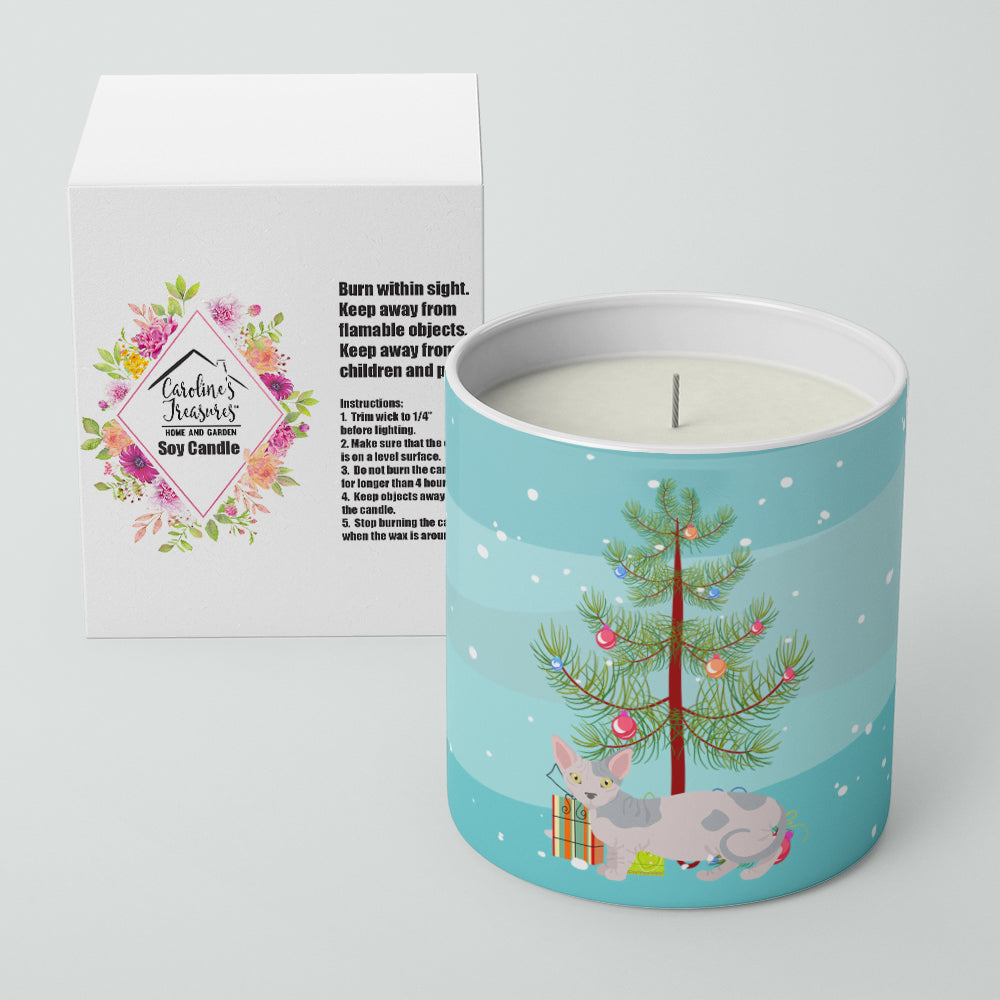Minskin Cat Christmas Decorative Soy Candle Nature Soy Wax Essential Oil Home Decor Ideal for Bedroom Kitchen Bath Office Gift, 10 oz