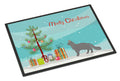 Nebelung Cat Christmas Doormat Indoor Outdoor 18H X 27W Front Door Mat Rugs for Entryway, Non Slip Washable
