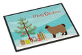 Owyhee Bob Cat Christmas Doormat Indoor Outdoor 24H X 36W Front Door Mat Rugs for Entryway, Non Slip Washable Low Pile,