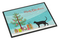 Pantherette Cat Christmas Doormat Indoor Outdoor 18H X 27W Front Door Mat Rugs for Entryway, Non Slip Washable