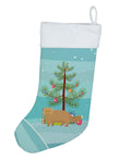 Persian Modern Cat Christmas Holiday Stocking Double-Sided Print, Polyester Suede,11x18, Made in USA