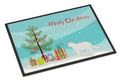 Poodle Cat Cat Christmas Doormat Indoor Outdoor 18H X 27W Front Door Mat Rugs for Entryway, Non Slip Washable