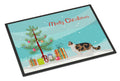 Ragamuffin Cat  Christmas Doormat Indoor Outdoor 18H X 27W Front Door Mat Rugs for Entryway, Non Slip Washable