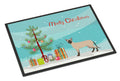Siamese Modern Cat Christmas Doormat Indoor Outdoor 18H X 27W Front Door Mat Rugs for Entryway, Non Slip Washable