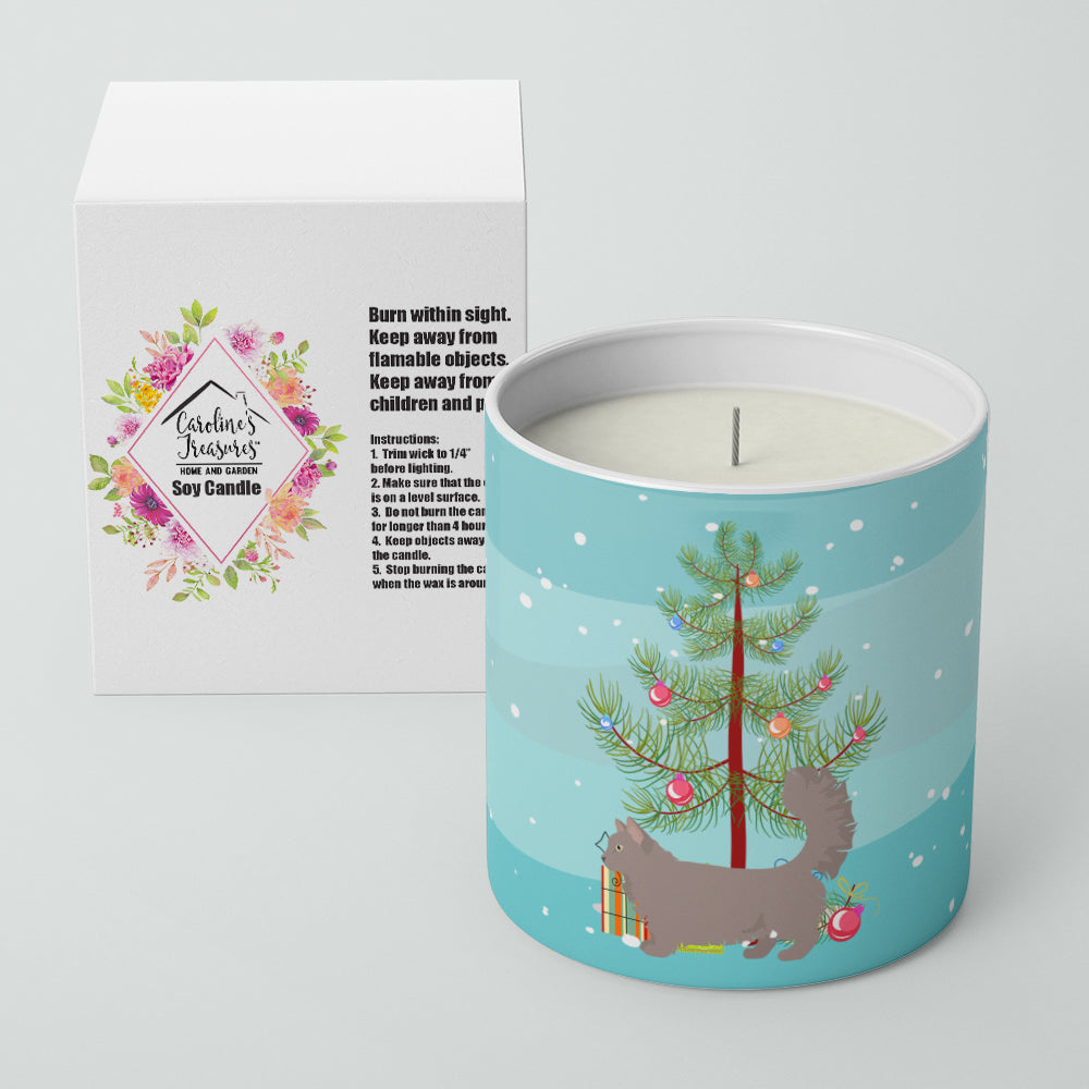 Skookum Cat Christmas Decorative Soy Candle Nature Soy Wax Essential Oil Home Decor Ideal for Bedroom Kitchen Bath Office Gift, 10 oz