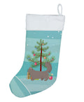 Skookum Cat Christmas Holiday Stocking Double-Sided Print, Polyester Suede,11x18, Made in USA