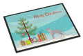 Ukrainian Levkoy Cat Christmas Doormat Indoor Outdoor 18H X 27W Front Door Mat Rugs for Entryway, Non Slip Washable
