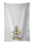 Ukrainian Levkoy Cat Christmas Kitchen Towel Set of 2 White Dish Towels Decorative Bathroom Hand towel for Hand, Face, Hair, Yoga, Tea, Dishcloth, 19 X 28", White