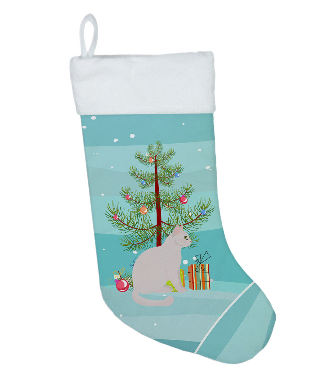 Burmilla Cat Christmas Holiday Stocking Double-Sided Print, Polyester Suede,11x18, Made in USA