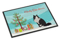 Ragamuffin Cat  Christmas Doormat Indoor Outdoor 24H X 36W Front Door Mat Rugs for Entryway, Non Slip Washable Low Pile,