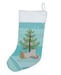 Thai Lilac Cat Christmas Holiday Stocking Double-Sided Print, Polyester Suede,11x18, Made in USA