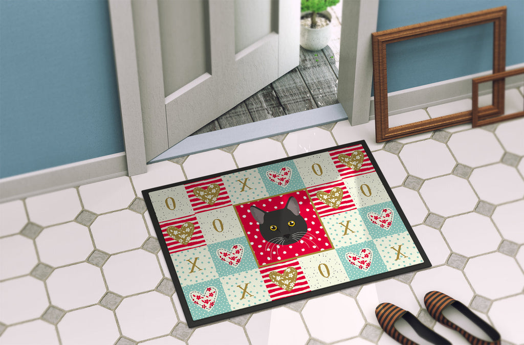 Bombay Cat Love Doormat Indoor Outdoor 18H X 27W Front Door Mat Rugs for Entryway, Non Slip Washable