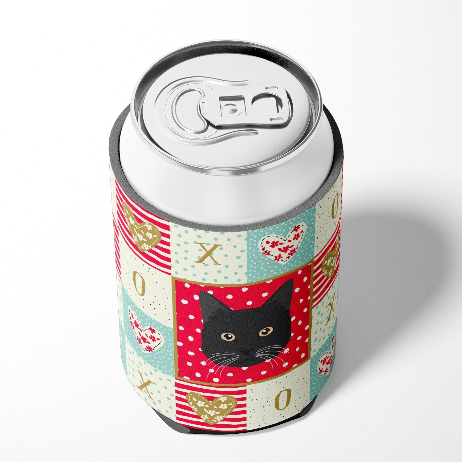 Chantilly Tiffany Cat Love Can or Bottle Hugger Cooler Sleeve for Standard 12 oz Cans, Insulated Foam Beer & Soda Can Hugger Reusable