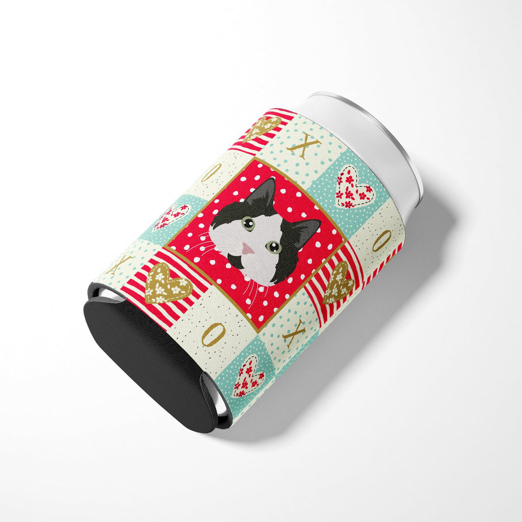 Cymric Cat Love Can or Bottle Hugger Cooler Sleeve for Standard 12 oz Cans, Insulated Foam Beer & Soda Can Hugger Reusable