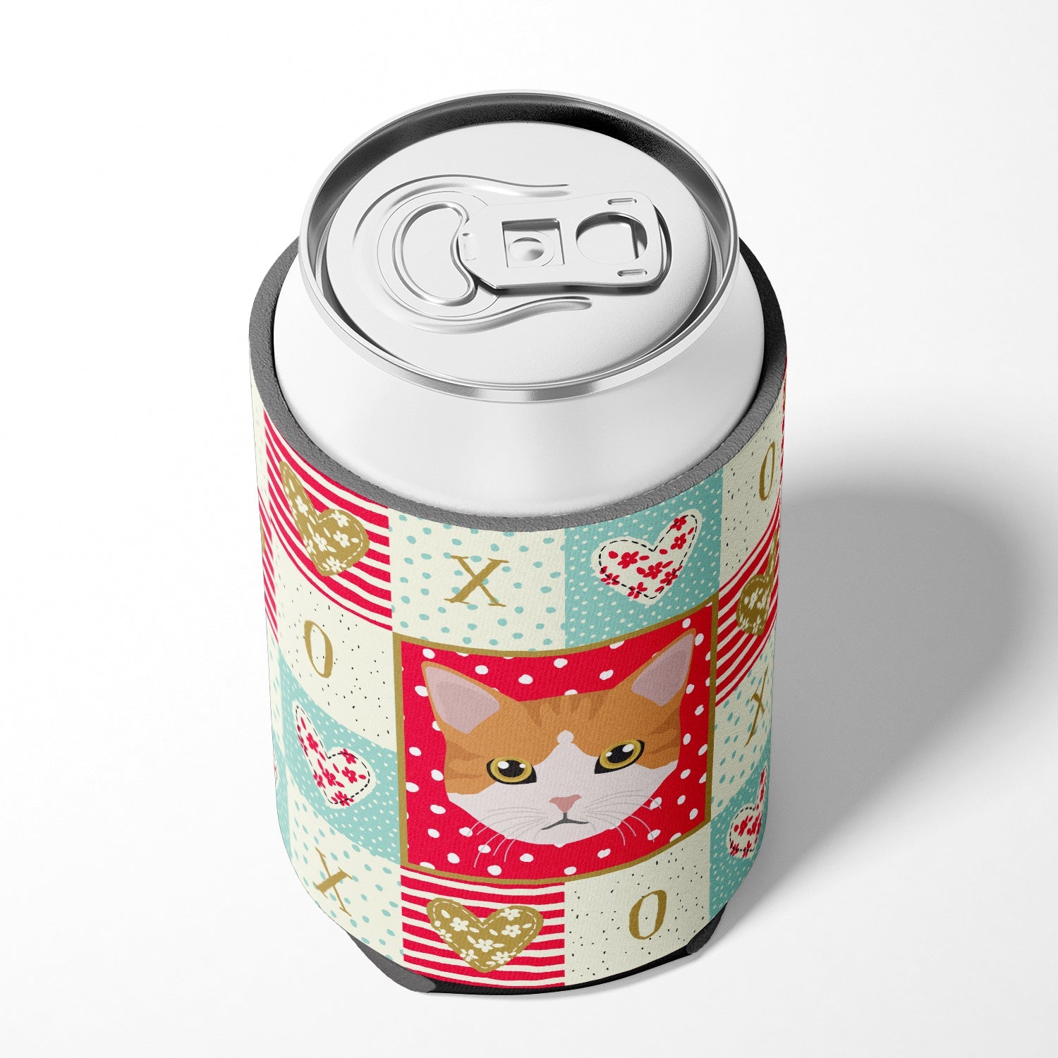 European Shorthair Cat Love Can or Bottle Hugger Cooler Sleeve for Standard 12 oz Cans, Insulated Foam Beer & Soda Can Hugger Reusable
