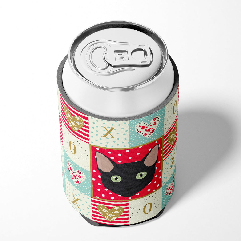 Mandalay Cat Love Can or Bottle Hugger Cooler Sleeve for Standard 12 oz Cans, Insulated Foam Beer & Soda Can Hugger Reusable