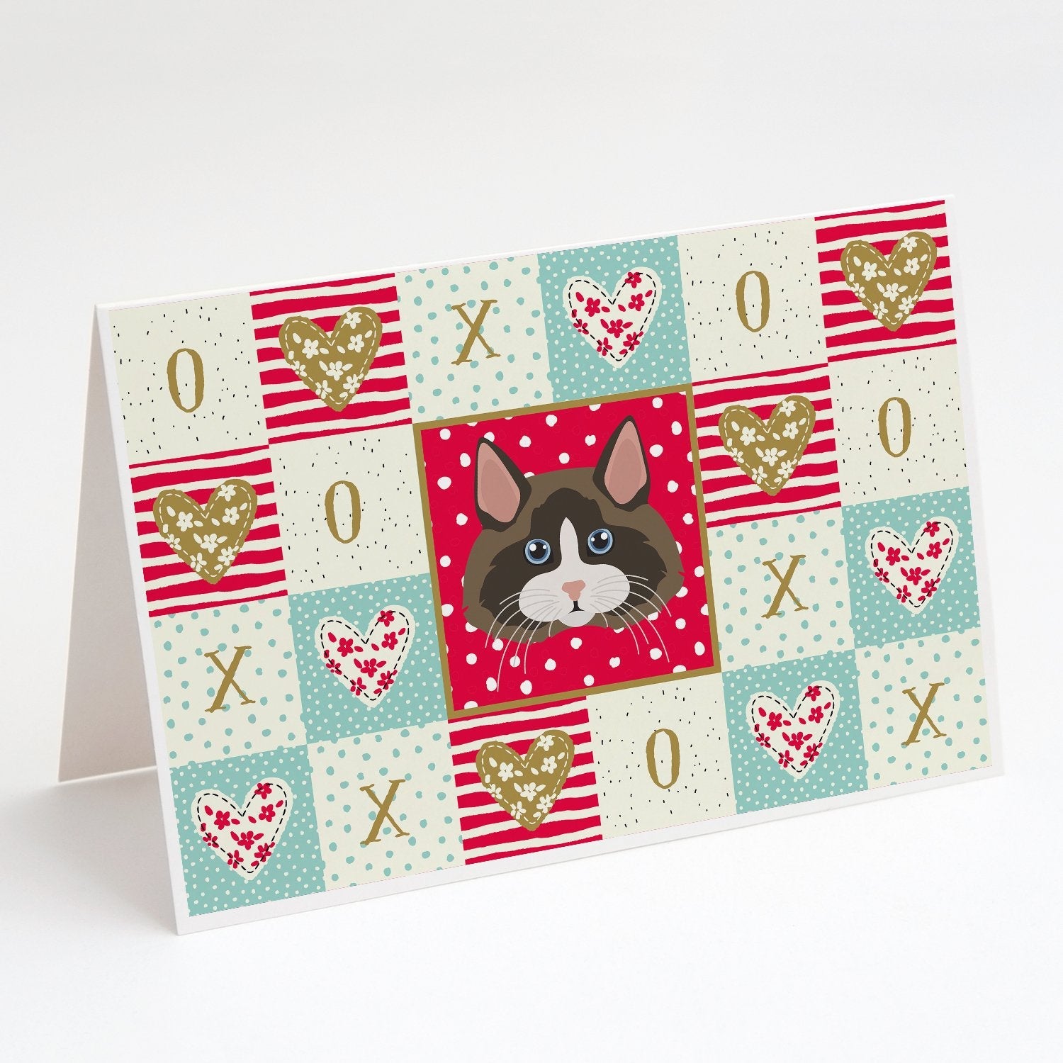 Ragdoll Cat Love Greeting Cards Pack of 8 Blank Cards with Envelopes Whimsical A7 Size 5x7