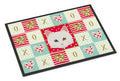 Turkish Angora Cat Love Doormat Indoor Outdoor 18H X 27W Front Door Mat Rugs for Entryway, Non Slip Washable