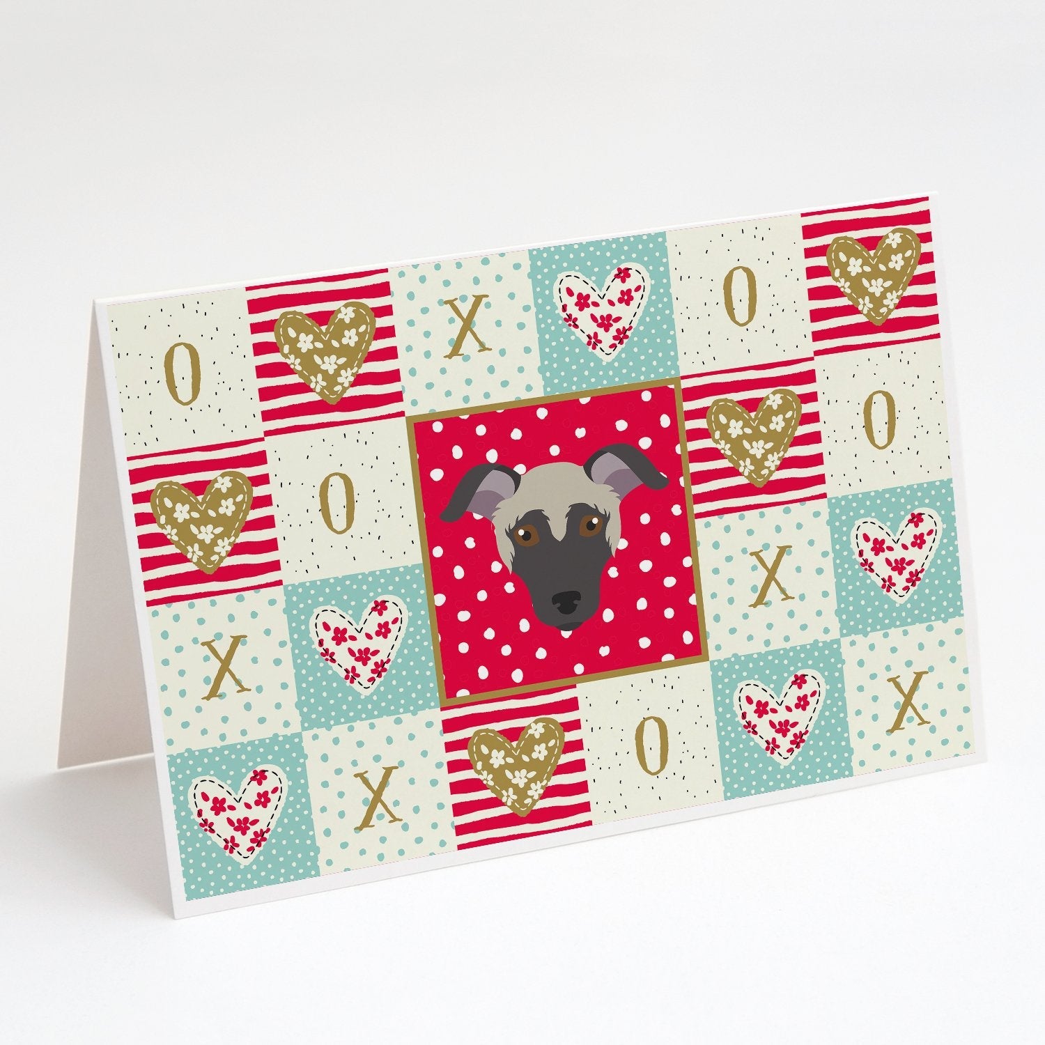 Argentine Pila Dog Love Greeting Cards Pack of 8 Blank Cards with Envelopes Whimsical A7 Size 5x7