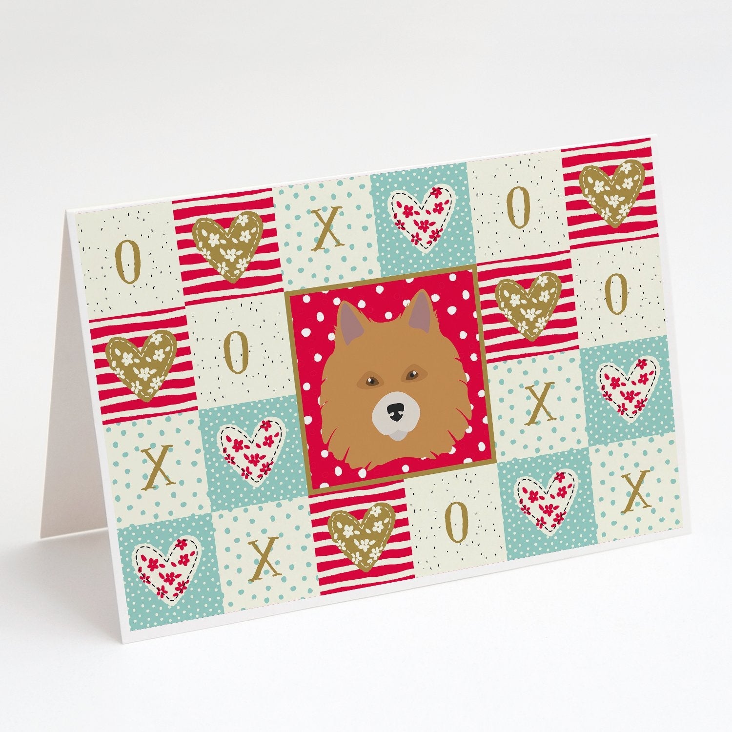 Elo Dog Love Greeting Cards Pack of 8 Blank Cards with Envelopes Whimsical A7 Size 5x7