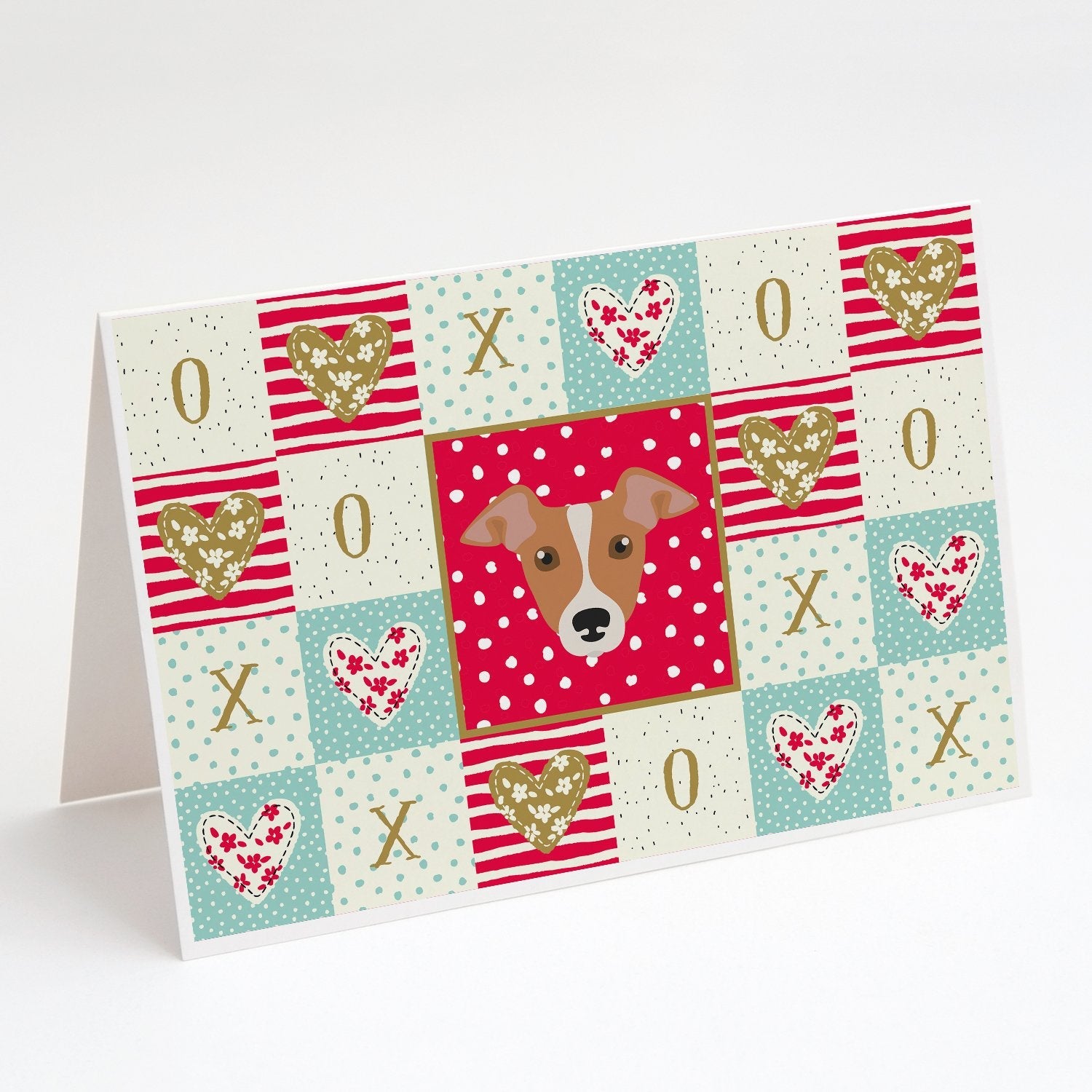 Italian Greyhound Love Greeting Cards Pack of 8 Blank Cards with Envelopes Whimsical A7 Size 5x7