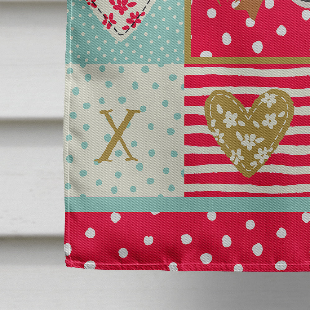 Papillon Love House Flag 28x40 Porch Sleeve Pole Decorative Outside Yard Banner Artwork Wall Hanging, Polyester