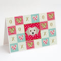 Small Greek Domestic Dog Love Greeting Cards Pack of 8 Blank Cards with Envelopes Whimsical A7 Size 5x7