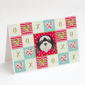 Tibetan Terrier Love Greeting Cards Pack of 8 Blank Cards with Envelopes Whimsical A7 Size 5x7