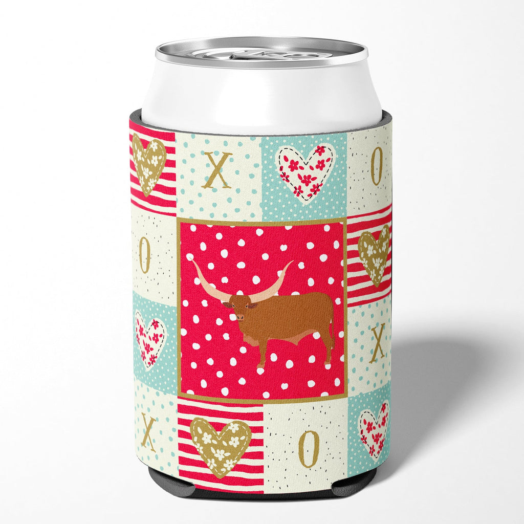 Ankole-Watusu Cow Love Can or Bottle Hugger Cooler Sleeve for Standard 12 oz Cans, Insulated Foam Beer & Soda Can Hugger Reusable