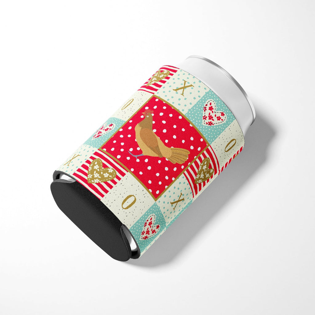Frisian Friesian Chicken Love Can or Bottle Hugger Cooler Sleeve for Standard 12 oz Cans, Insulated Foam Beer & Soda Can Hugger Reusable