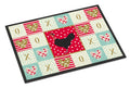 Naked Neck Chicken Love Doormat Indoor Outdoor 18H X 27W Front Door Mat Rugs for Entryway, Non Slip Washable