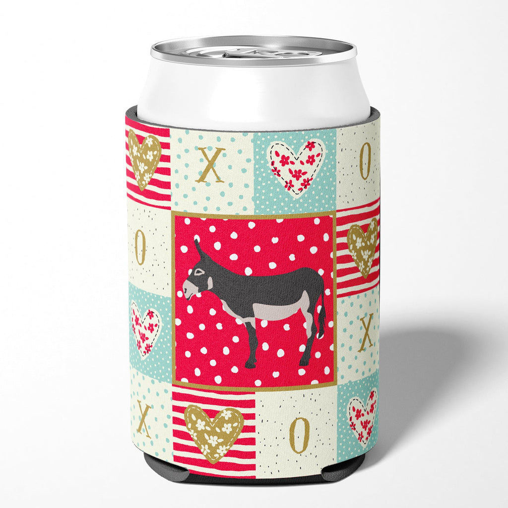 American Mammoth Jack Donkey Love Can or Bottle Hugger Cooler Sleeve for Standard 12 oz Cans, Insulated Foam Beer & Soda Can Hugger Reusable