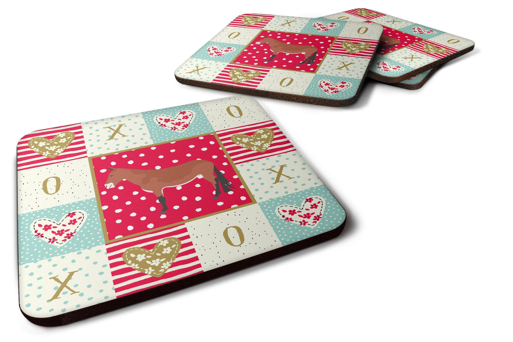 Mule Love Foam Coasters Set of 4 Cup Coasters for Indoor Outdoor, Tabletop Protection, Anti Slip, Mouse pad Material