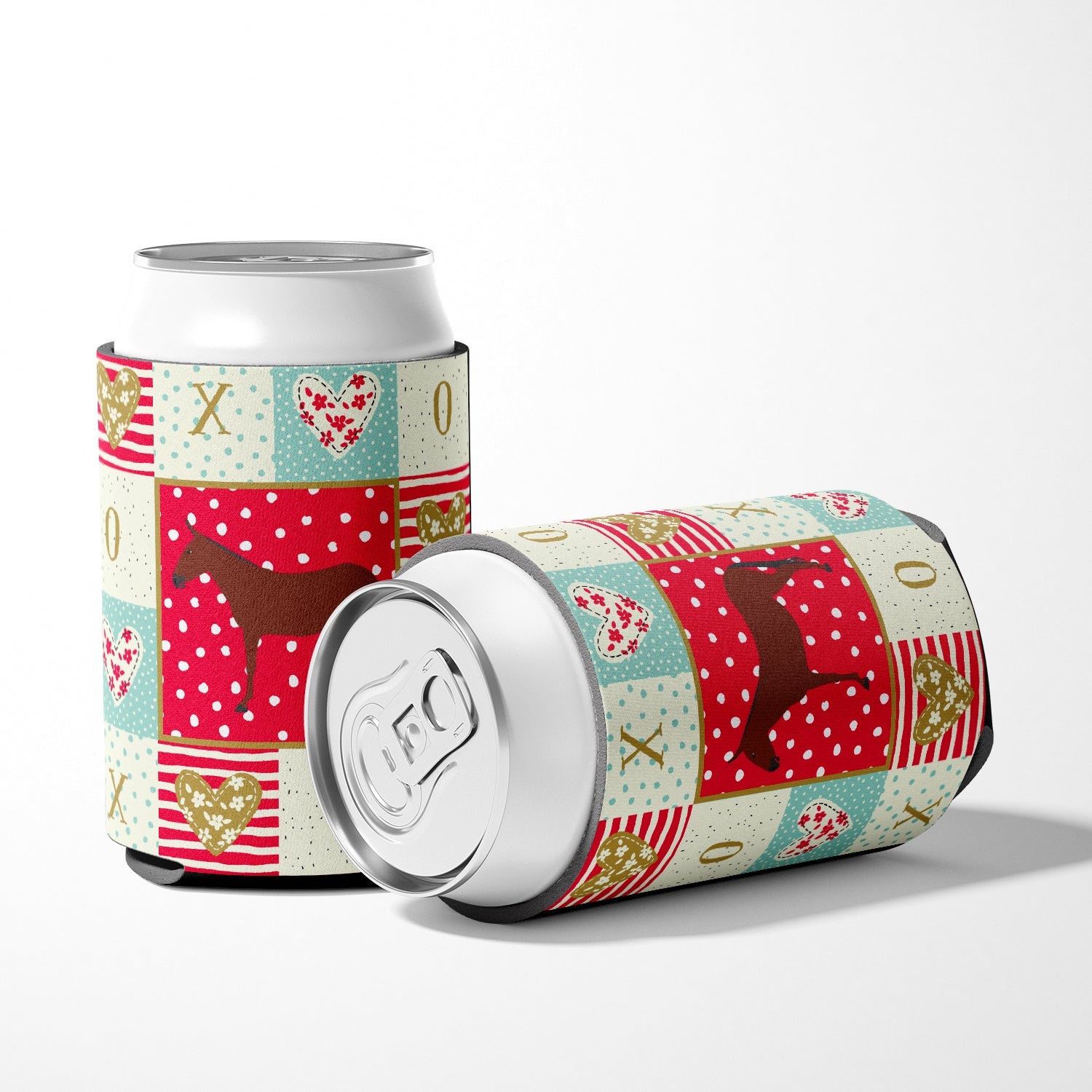 Hinny Horse Donkey Love Can or Bottle Hugger Cooler Sleeve for Standard 12 oz Cans, Insulated Foam Beer & Soda Can Hugger Reusable
