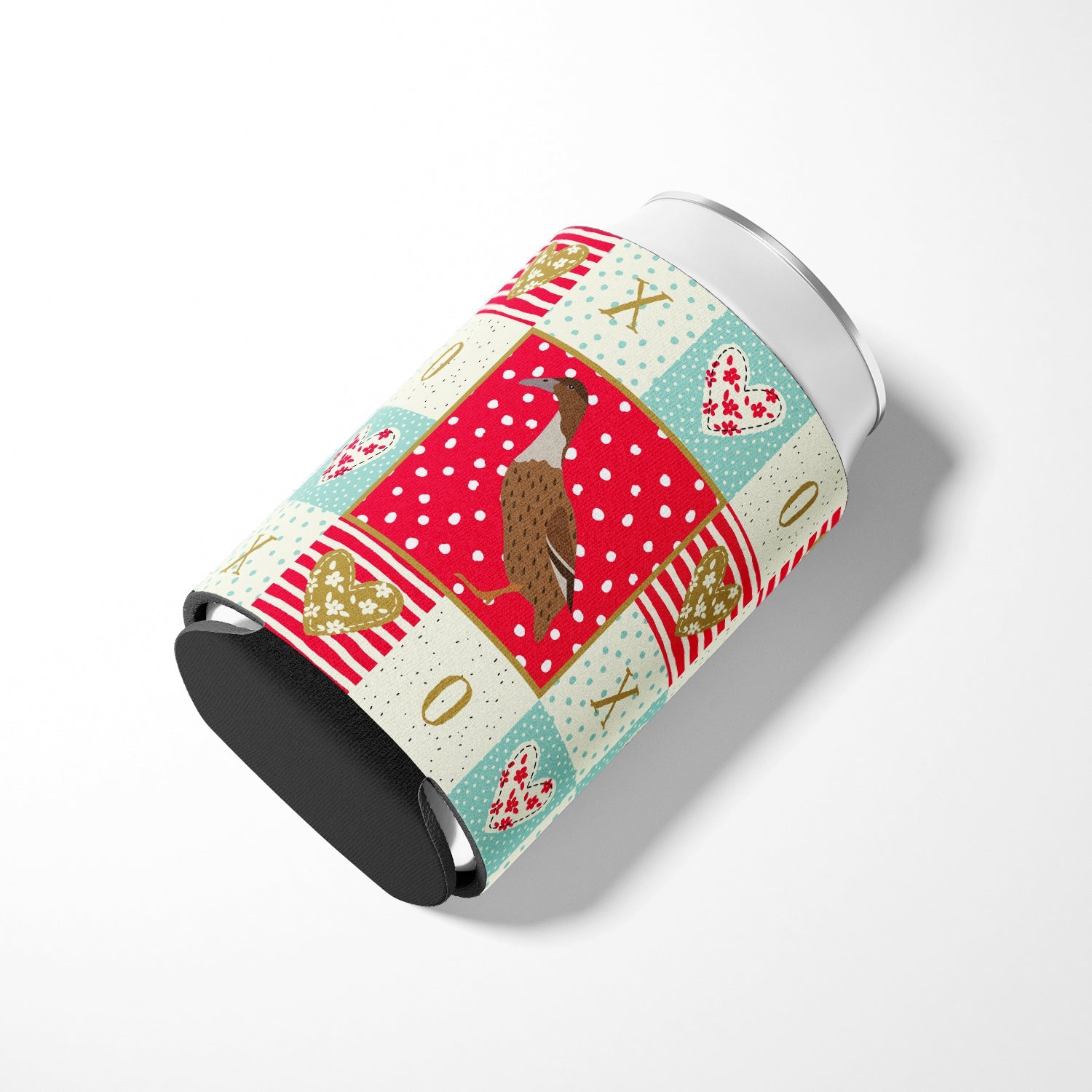 Dutch Hook Bill Duck Love Can or Bottle Hugger Cooler Sleeve for Standard 12 oz Cans, Insulated Foam Beer & Soda Can Hugger Reusable