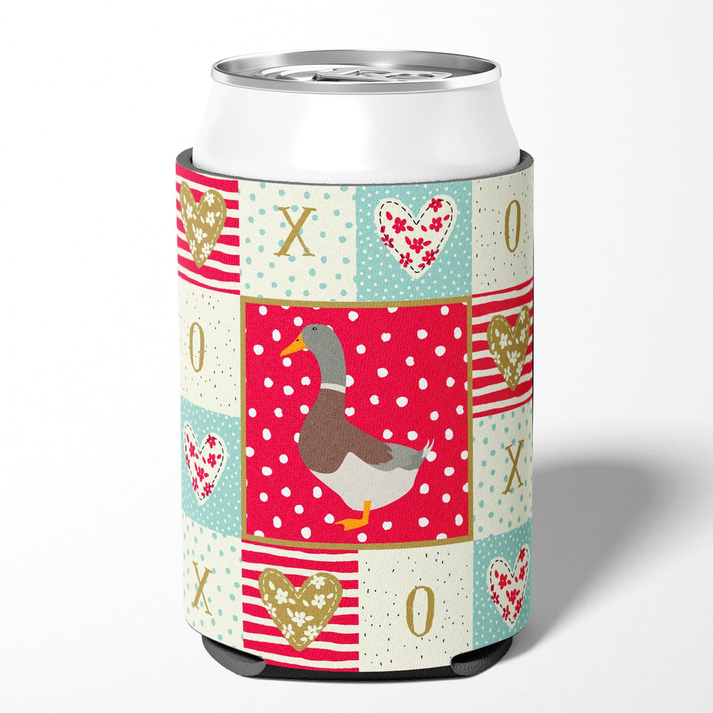 Saxony Sachsenente Duck Love Can or Bottle Hugger Cooler Sleeve for Standard 12 oz Cans, Insulated Foam Beer & Soda Can Hugger Reusable