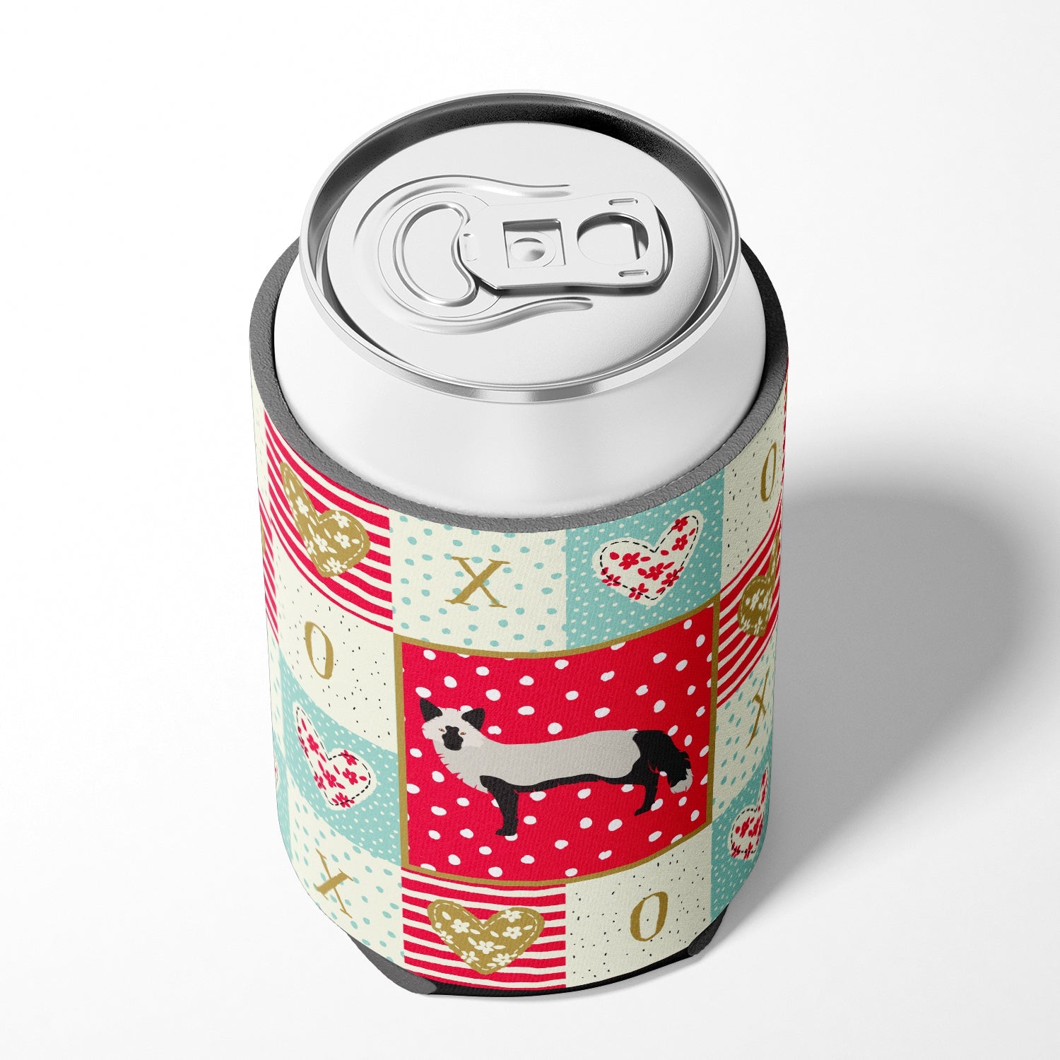 Silver Fox Love Can or Bottle Hugger Cooler Sleeve for Standard 12 oz Cans, Insulated Foam Beer & Soda Can Hugger Reusable