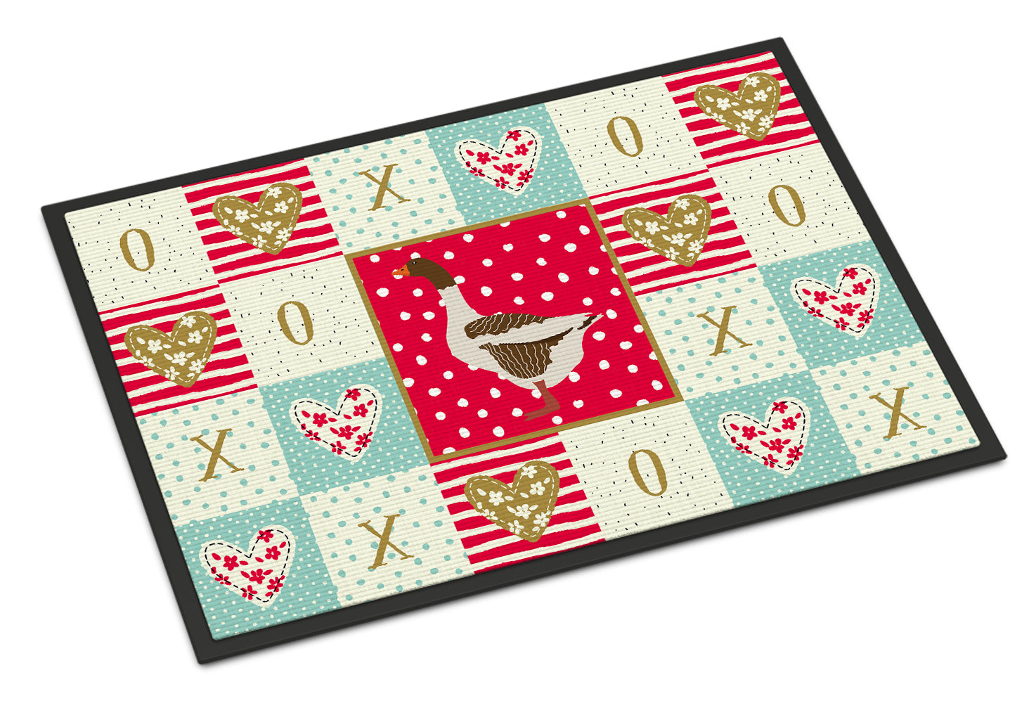 Pomeranian Rogener Goose Love Doormat Indoor Outdoor 18H X 27W Front Door Mat Rugs for Entryway, Non Slip Washable