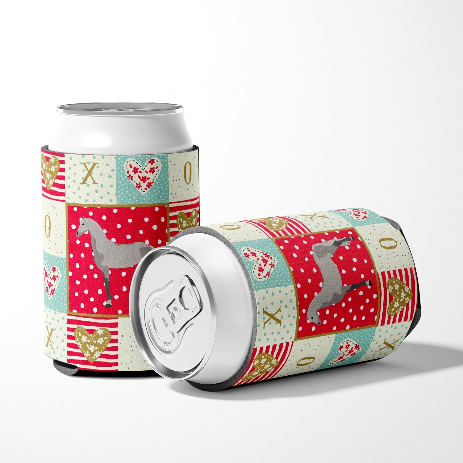 Orlov Trotter Horse Love Can or Bottle Hugger Cooler Sleeve for Standard 12 oz Cans, Insulated Foam Beer & Soda Can Hugger Reusable