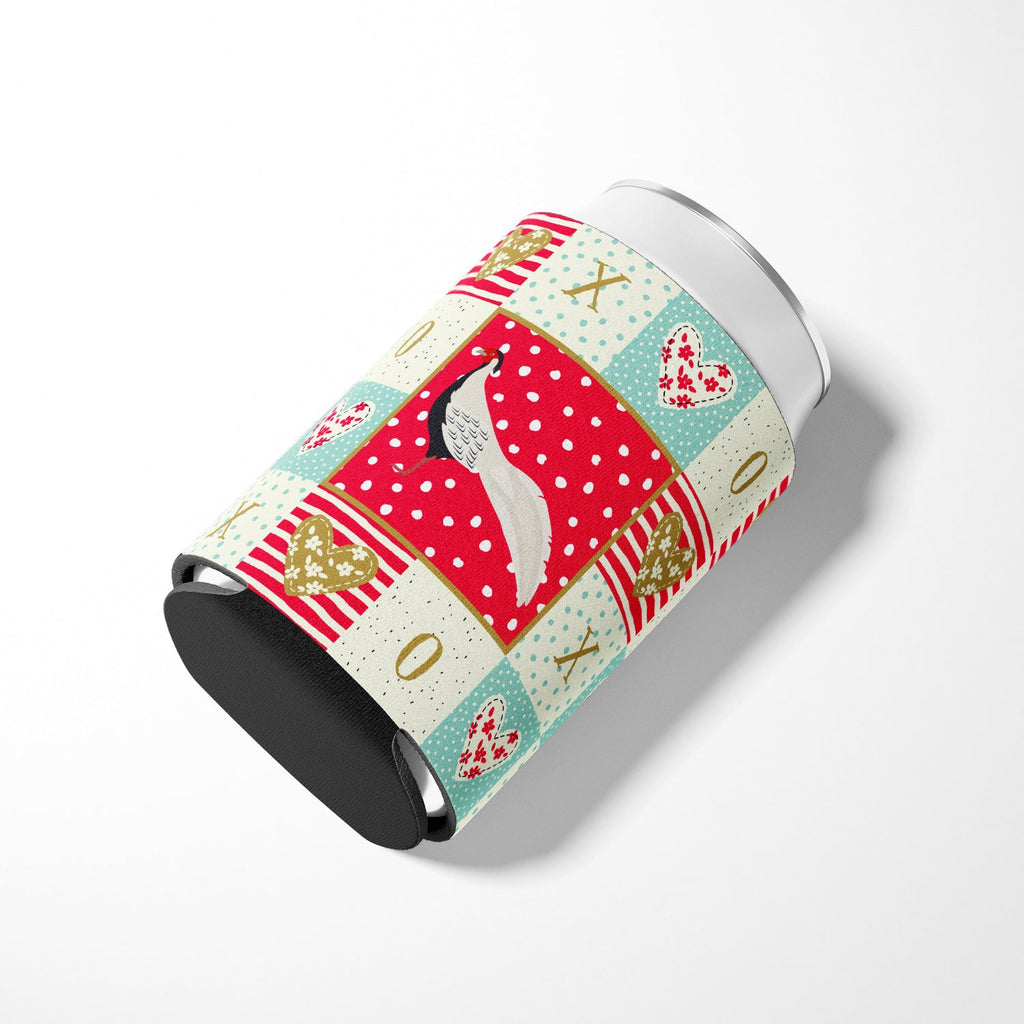Silver Pheasant Love Can or Bottle Hugger Cooler Sleeve for Standard 12 oz Cans, Insulated Foam Beer & Soda Can Hugger Reusable