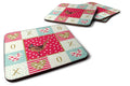 Ring-necked Common Pheasant Love Foam Coasters Set of 4 Cup Coasters for Indoor Outdoor, Tabletop Protection, Anti Slip, Mouse pad Material