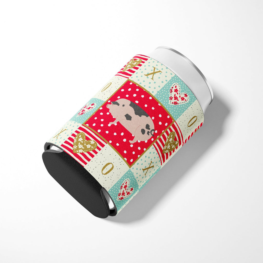 Gloucester Old Spot Pig Love Can or Bottle Hugger Cooler Sleeve for Standard 12 oz Cans, Insulated Foam Beer & Soda Can Hugger Reusable