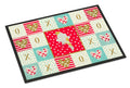 Parisian Trumpeter Canary Love Doormat Indoor Outdoor 18H X 27W Front Door Mat Rugs for Entryway, Non Slip Washable