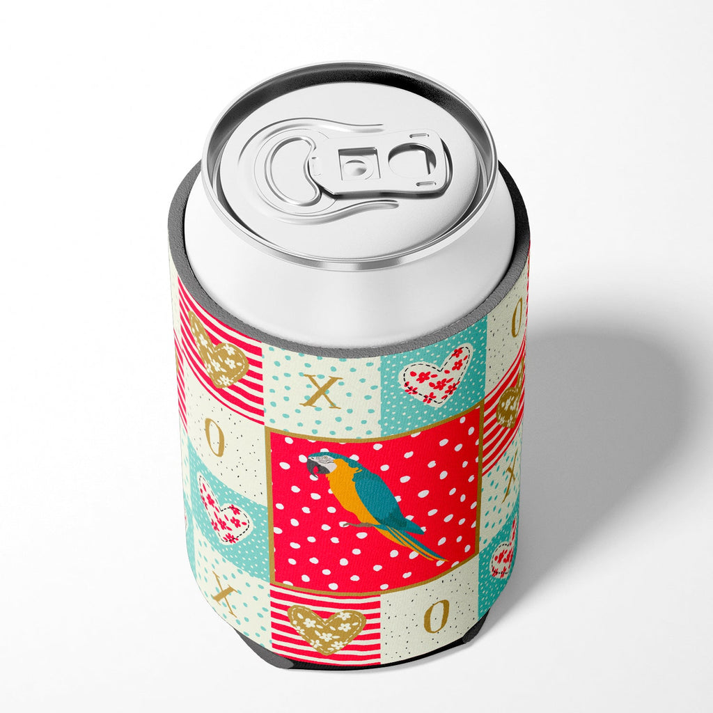 Macaw Love Can or Bottle Hugger Cooler Sleeve for Standard 12 oz Cans, Insulated Foam Beer & Soda Can Hugger Reusable