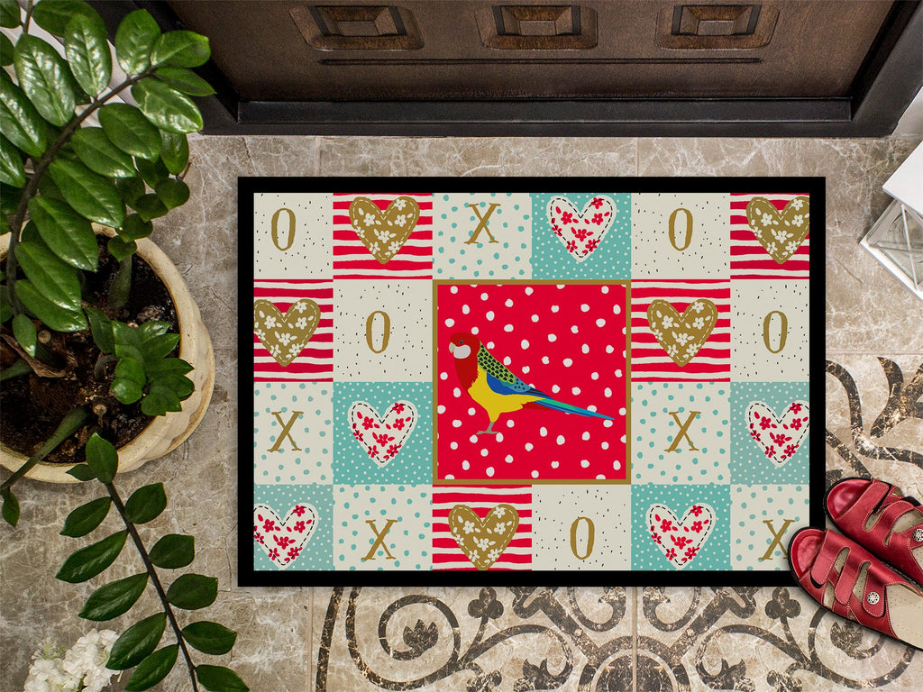 Rosella Love Doormat Indoor Outdoor 18H X 27W Front Door Mat Rugs for Entryway, Non Slip Washable