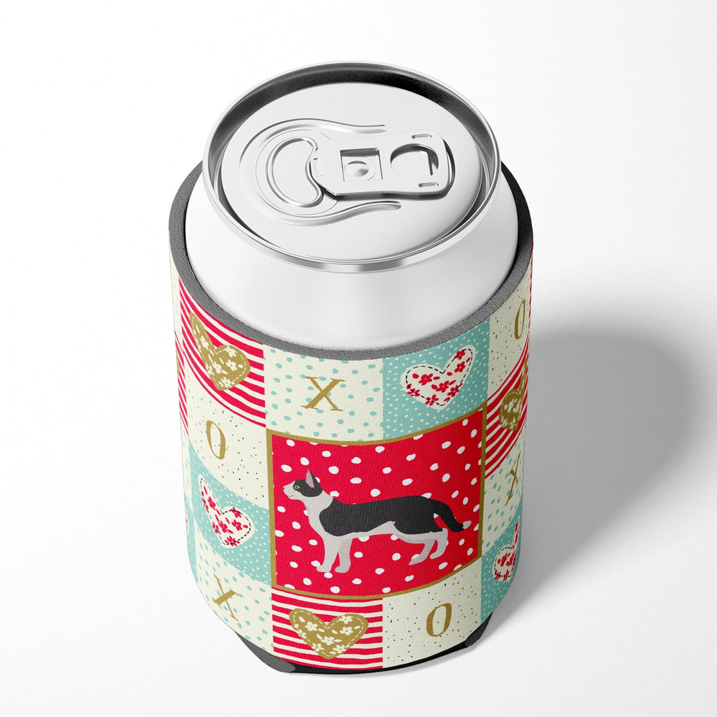 Bicolour Aegean Cat Love Can or Bottle Hugger Cooler Sleeve for Standard 12 oz Cans, Insulated Foam Beer & Soda Can Hugger Reusable